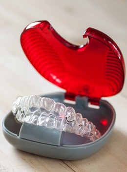 A protective case for aligners 